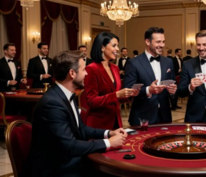 Charyzmatyczny zespół twórców Wonderstar s. r. o. podczas pracy nad wieczorem casino