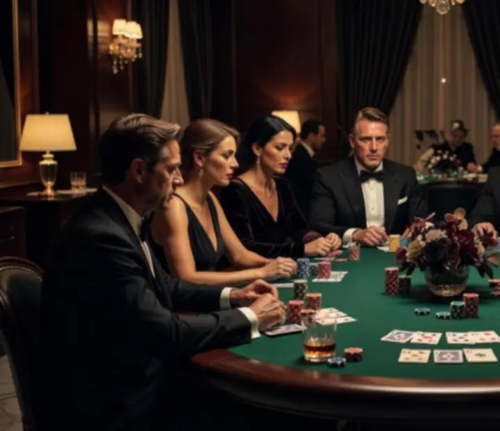 Ekskluzywny wieczór pokerowy w Warszawie z gośćmi przy luksusowych stołach Wonderstar s. r. o.